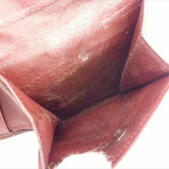 Authentic Cartier Wallet Purse Bifold Mastline Red Gold leather Woman - Picture 7 of 8